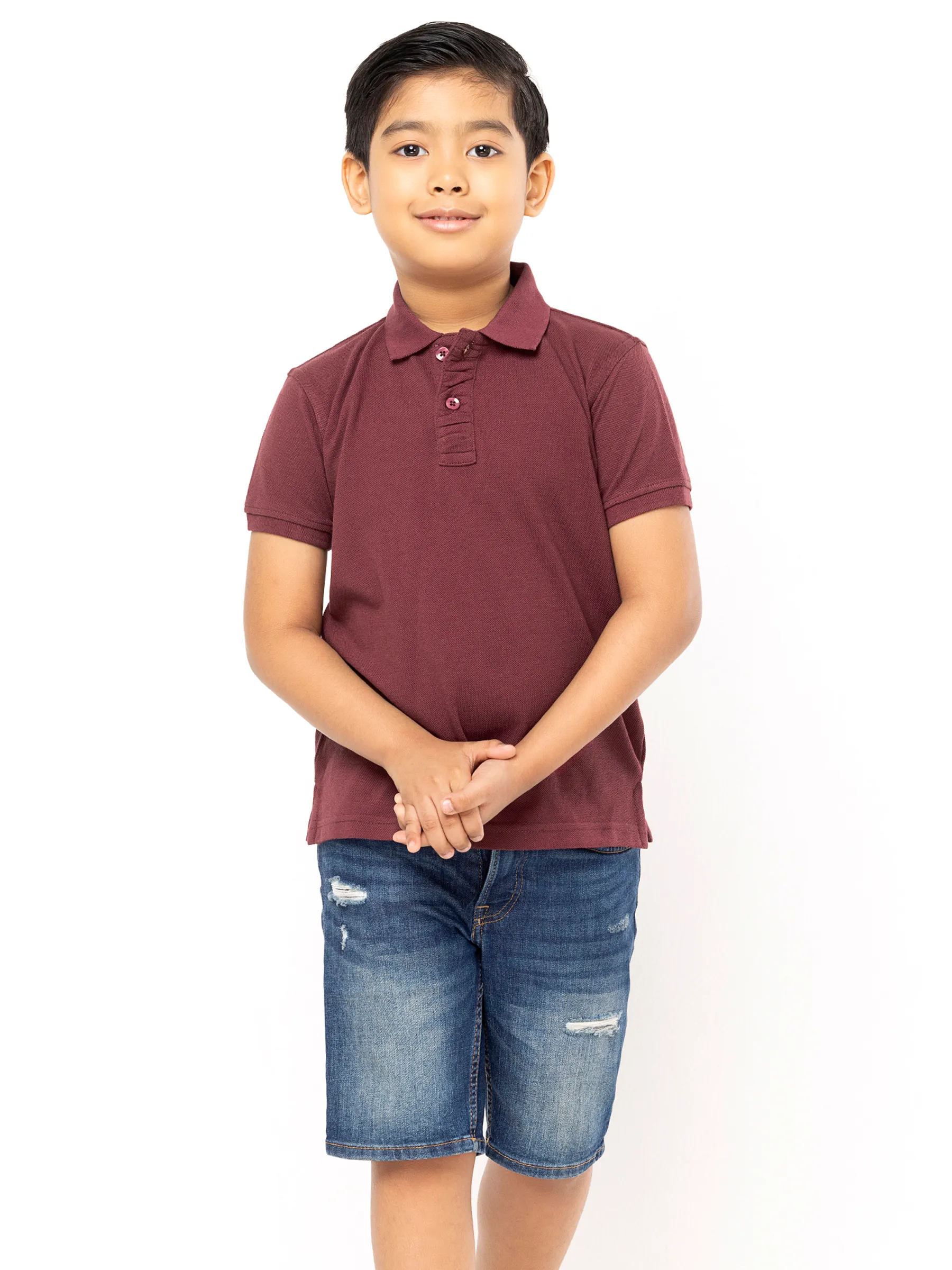Mulberry Mixed Cotton Polo Shirt